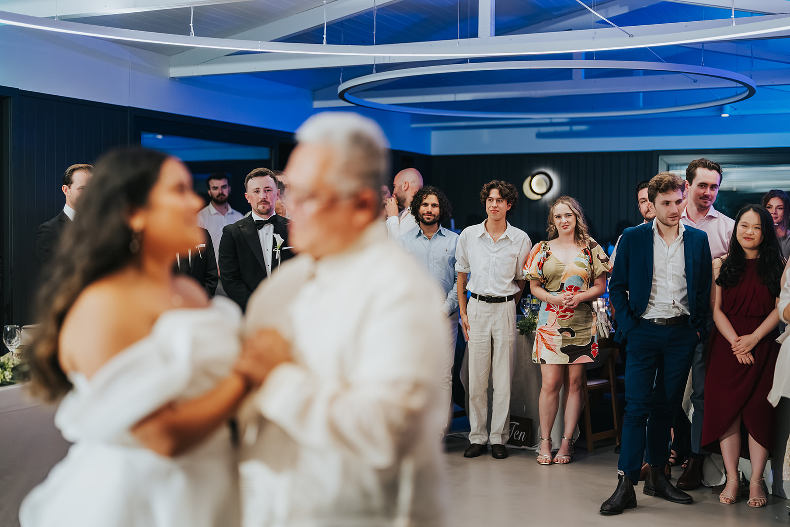Sophia sharing a dance with family