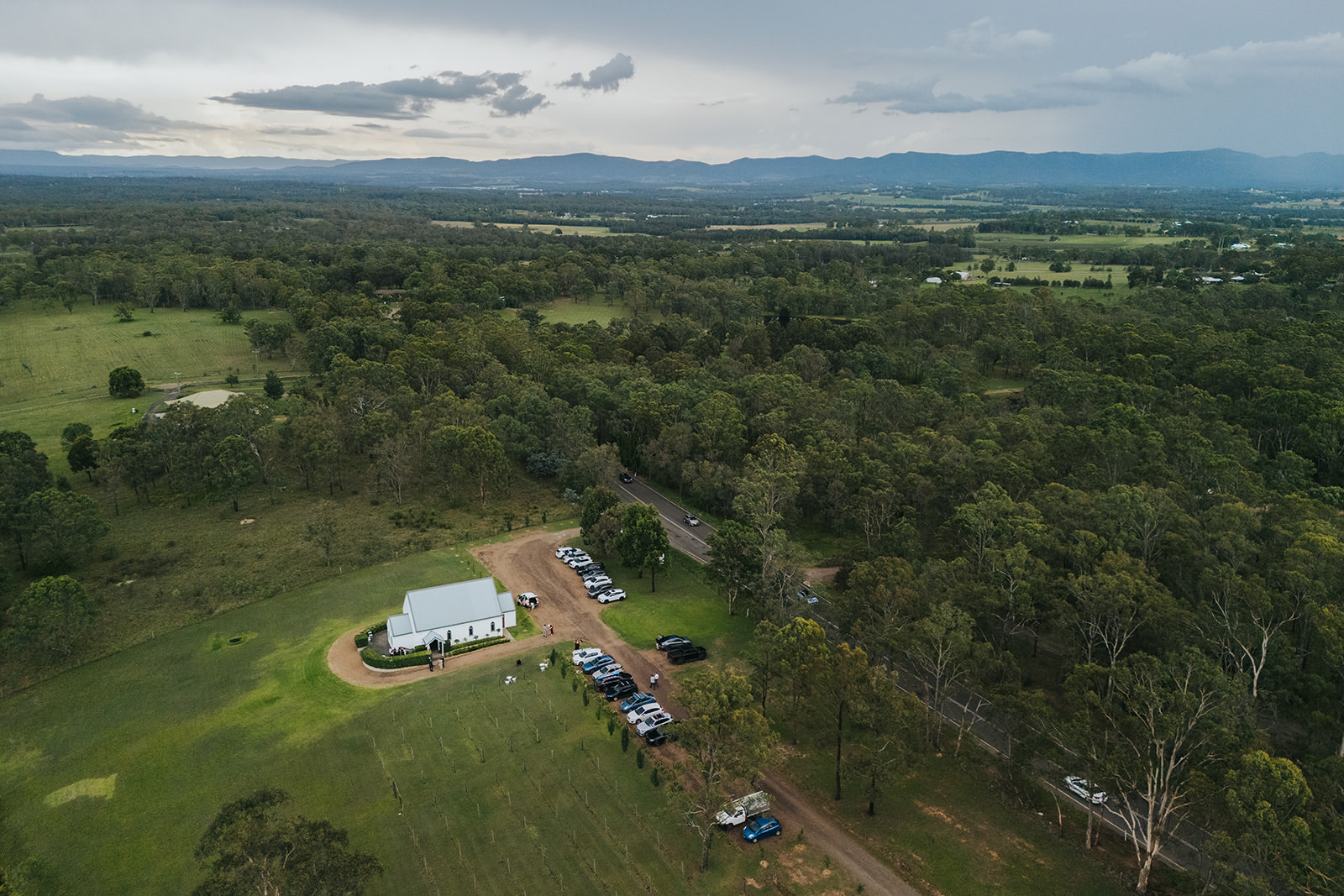 Hunter Valley wine country around La Pera Estate in Lovedale